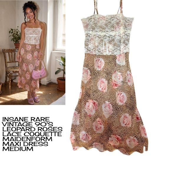 Maidenform Dresses & Skirts - Insane rare vintage 90s Maidenform maxi slip lingerie dress‎ medium